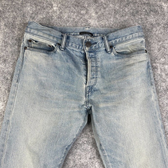 JOHN ELLIOT Light Wash Japanese Denim Men's Jeans Skinny Distressed 30 - Picture 2 of 10
